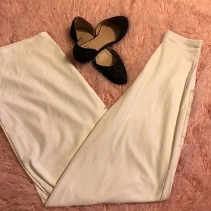 Boohoo White Palazzo Pants